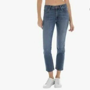 Fidelity Cher High Rise Slim Straight Jeans Womens 32 Denim Organic Cotton
